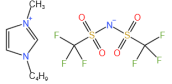 1-丁基-3-甲基咪唑雙三氟甲基磺酰亞胺鹽結構式